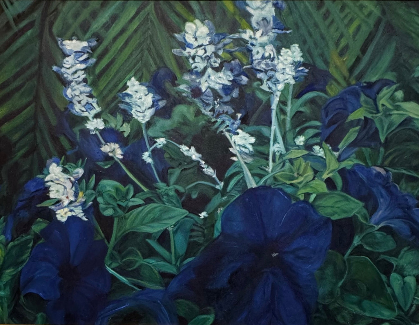 Purple Petunias by Cynci Cutter