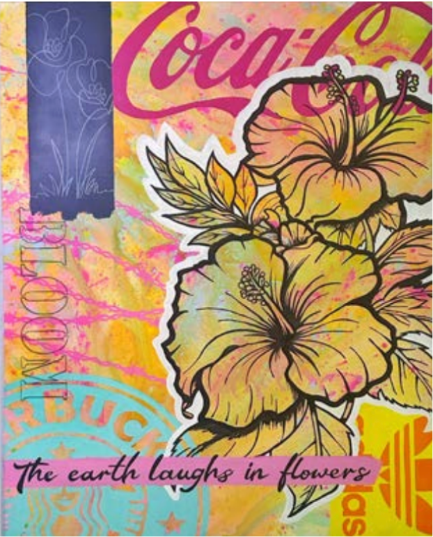 "Laughs in flowers" by Thalo Halo