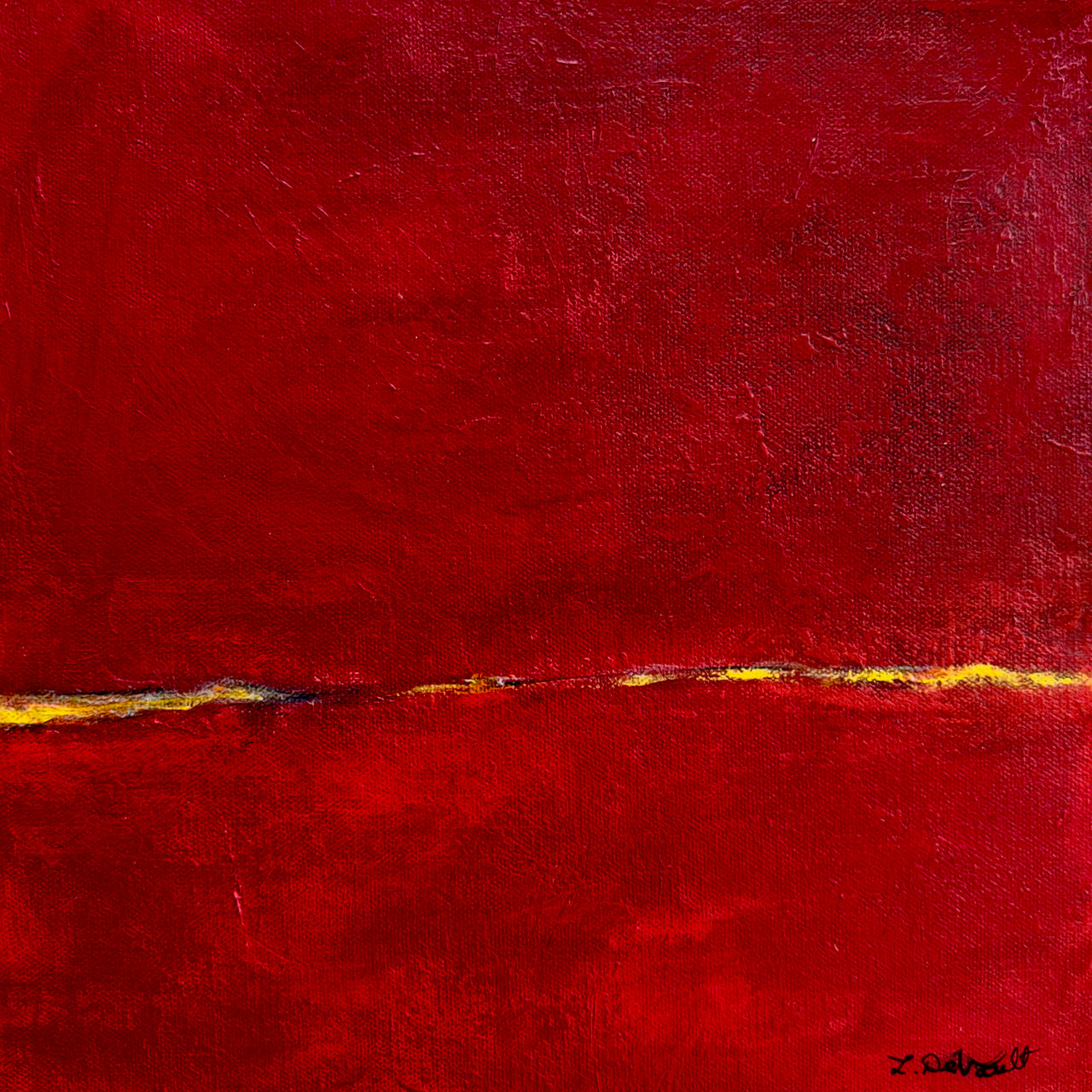Yellow Line by Laurie DeVault