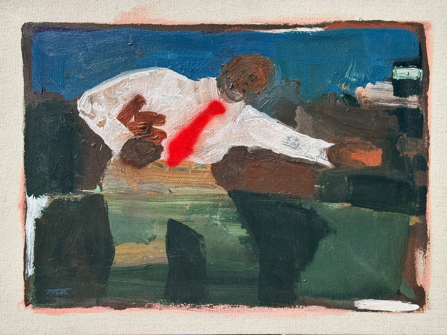 "Building from a broken place"  from EULOGY: Works by Tyler Morgan