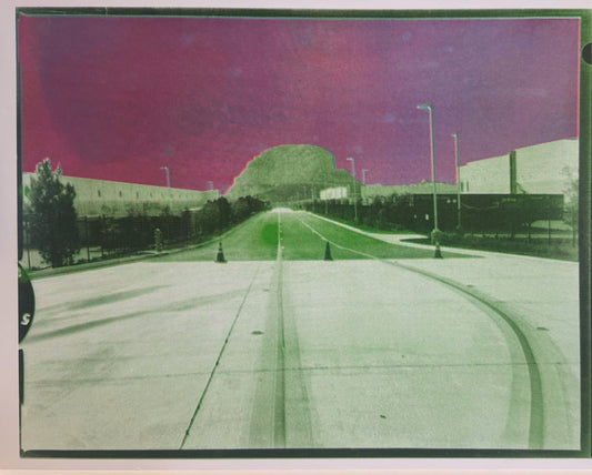 "Crusher - Agua Mansa Commerce Park, 2025" Risograph Print by Andrew K. Thompson