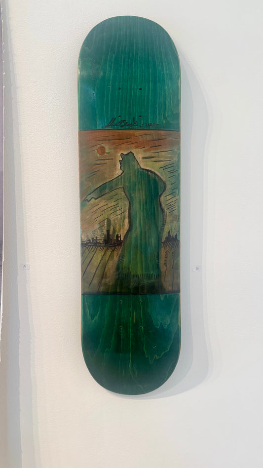 "Never Cast Pearls Before Swine Skatedeck" by Ilir Zeneli