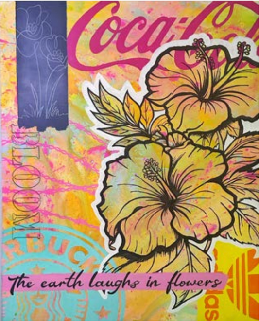 "Laughs in flowers" by Thalo Halo